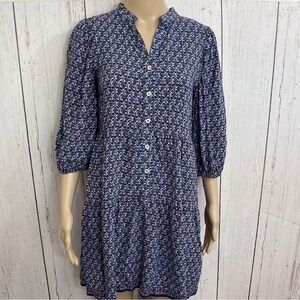 Max Studio Couper Floral Print 3/4 Sleeves Dress